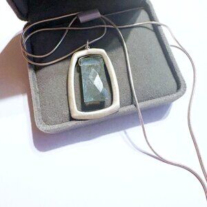 Artist Handmade Silver Opal Pendant Necklace